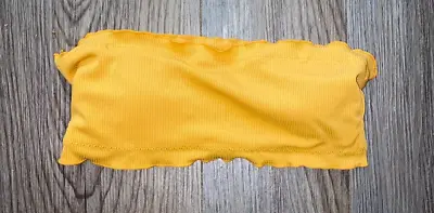 Zaful Women Yellow Swimsuit Top Size S Small Padded Strapless • $4.99