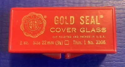 1 Box Gold Seal Microscope Slide Cover Glass No. 1 Size 22mm Sq. 1 Oz 0.13-0.17  • $8.50