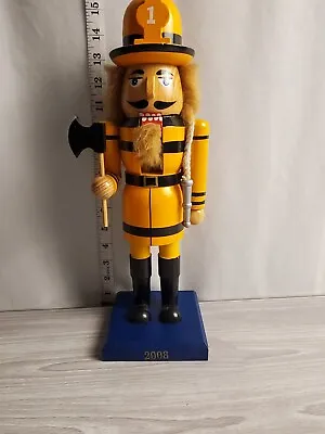 14  Firefighter Yellow Nutcracker - Target Limited Edition Collection 2008 • $13.96