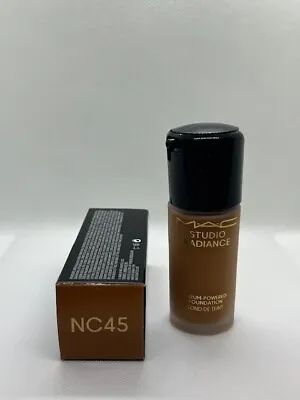 MAC STUDIO RADIANCE SERUM-POWERED FOUNDATION SHADE NC45 1.0 FL OZ. New In Box • $30