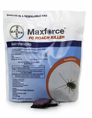 72 Maxforce FC German Roach Cockroach Control Bait Stations ~ 1 Bag  • $79.95