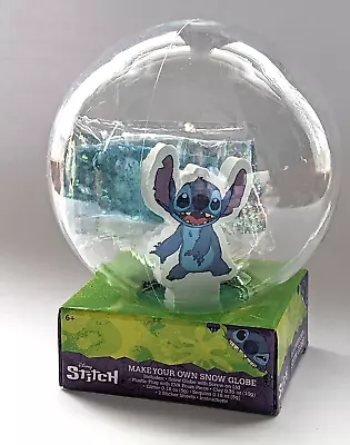 NEW Disney Stitch Make Your Own Snow Globe Arts Craft Kit Glitter Stickers • $17.95