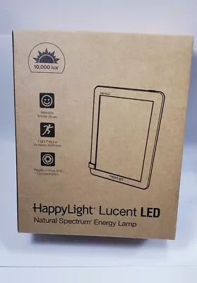 Verilux HappyLight Lucent LED Light Therapy Lamp (VT22) - Tested & Working • $22.13