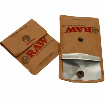 £10.99 • Buy RAW Pocket Ashtray Pouch Cigarette Butt Portable Travel SAFE Foil Lined UK