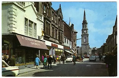 Vintage 1970s Colour Postcard Falkirk High Street And Steeple Unposted • £3.75