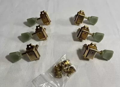 2011 Epiphone Les Paul Studio 3x3 Green Gold Tuning Pegs Tulip Tuners W/ HW • $34.95