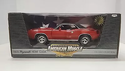 1970 Plymouth Hemi Cuda Red Black Top 1/18 Diecast American Muscle  1/2500 • $115