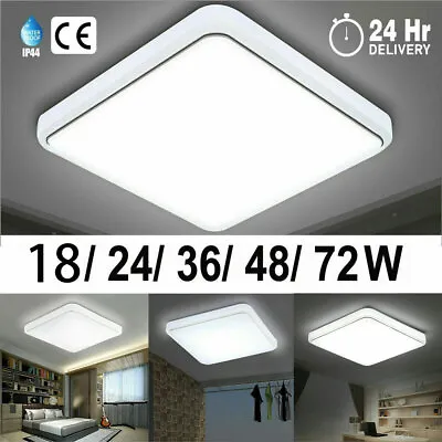 Modern LED Ceiling Light Square Panel Down Lights Bedroom Kitchen Bedroom Lamp • £24.90