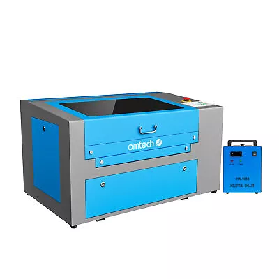 OMTech 50W 12x20 30x50cm CO2 Laser Engraver Cutter Cutting Machine Water Chiller • $2299.99