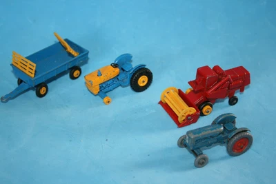 £15 • Buy Vintage Matchbox Lesney Tractors Ford Fordson Major Trailer Combine