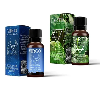 Mystix London Earth Element & Virgo Zodiac Sign Essential Oil Blend Twin Pack • $23.88