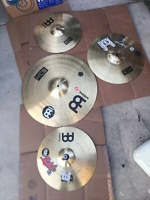 AA Meinl 20”-16  HCS Crash 2 PCs 14”hi-hat Bottom Cymbals Set Germany Total 4 • $150