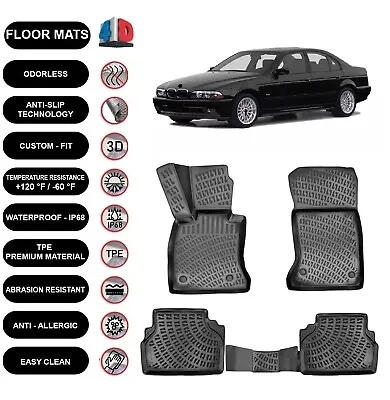 Floor Mats Liner Fits Bmw 5 Series E39 (1996-2003) Waterproof 4D Molded 4pcs • $112.87