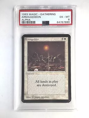Armageddon Alpha PSA 6 Rare 1993 MtG • $982.88