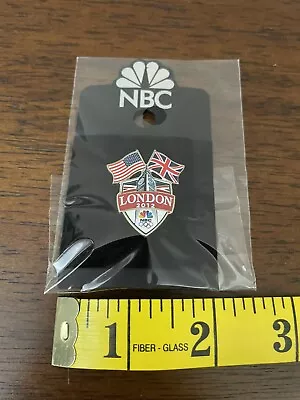 2012 Olympic Pin NBC US England Flags London Olympics Trading Pin • $12.40