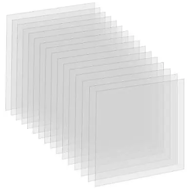 16Pack 6Mil Clear Mylar Stencil Sheets 12 X 12 Blank Reusable Plastic Template • $12.98