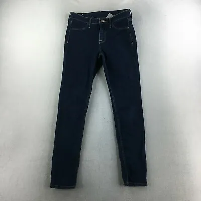 H&M Jeans Womens 27 Skinny Ankle Denim Stretch Pants Ladies Dark Wash Blue • $4.74