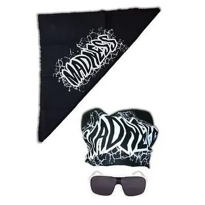 Macho Man Randy Savage Madness Bandana White Sunglasses Costume (Black... • $19.99