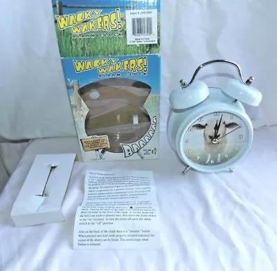 Mark Feldstein Wacky Wakers Sheep Alarm Clock NEW Farm Animal Theme Ewe Baaa • $52.99