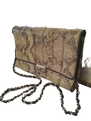 Judith Ripka Python Purse Tote Clutch Shoulder Bag  • $38.99