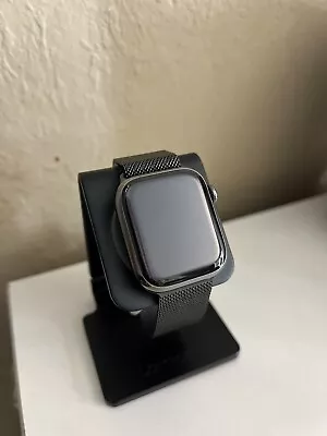 Apple Watch Series 7 45mm Case With Graphite Stainless Steel GPS + Cellular • $300