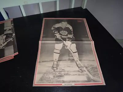 Phil Esposito # 7 Black & White Poster Very Rare Hockey 1 Boston Bruins Vintage • $11.65