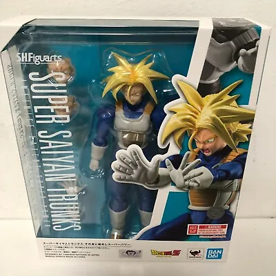 S.H. Figuarts Dragon Ball Z Super Saiyan Trunks Latent Power Figure US IN STOCK • $34.88
