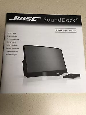 Bose Sound Dock Portable Digital Music System - Owner's Guide Manual Only • $11.99