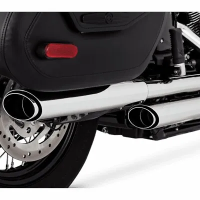 Vance & Hines PCX Twin Slash Dual Slip-On Mufflers Chrome #16379 Harley Davidson • $749.99
