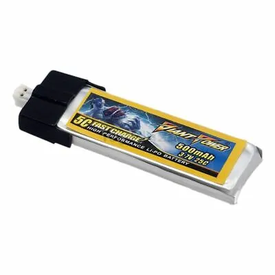$12 • Buy 1S 3.7 500mAh 25C LiPolymer Battery Fit RC E-Flite Blade MCPX WL V922 HCP FBL100