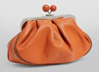 £225 • Buy MAX MARA WEEKEND Small Leather Pasticcino Bag  Orange