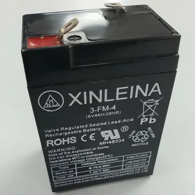 6v REPLACEMENT BATTERY FOR KIDS ELECTRIC RIDE ON CAR 4ah 3FM4 • £15.95