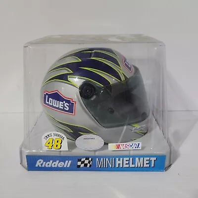 Jimmie Johnson Lowes Riddell Mini Helmet NASCAR 48 New In Clear Show Box • $11.50