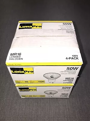 LUMAPRO 2CVB5 MR16 Flood Lamp 50W GU10 Base 120V 590 Lumens 3000K 2000 Hr. Qty 7 • $25