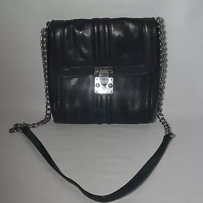 L.A.M.B. By Gwen Stefani Black Leather Shoulder Purse Handbag Y2K • $70