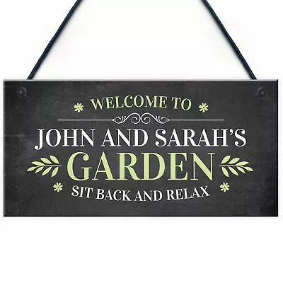 Personalised Welcome Garden Signs Home Decor Sign For Garden Shed Plaques  • £5.99