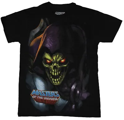 Masters Of The Universe Adult New T-Shirt - Giant Scary Skeletor Face Smile • $14.98