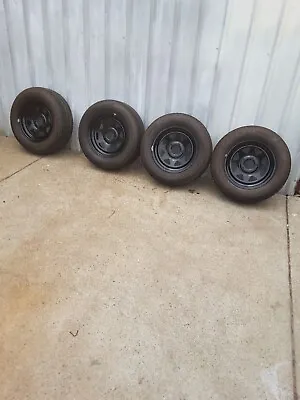 HK HT HG Holden Wheels Near New Rims And Tyres • $160