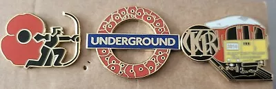 London Underground Related Enamel Badges X Three • £9.99