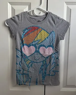 Girls My Little Pony T Shirt - Rainbow Dash - Size Medium 7/8 • £12.85