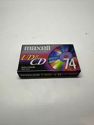 Maxwell CD Audio Cassette 74 Minutes Recording  New 1 Pack Bin F • $5.99