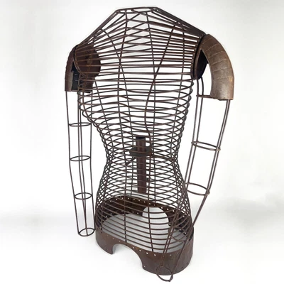 £50 • Buy Mannequin Female Wire Torso With Arms Rusty Rustic Rusted Style (B)