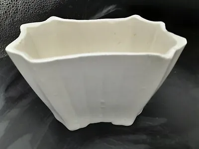 UPCO Pottery Vintage MID CENTURY White VASE 037 USA • $15.50