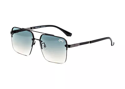 Trendy Jendy Sunglasses- Semi Rimless Rectangular Unisex Sunglasses- Harleem • $59.95