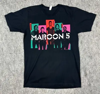 Maroon 5 Shirt Adult Medium Black Short Sleeve 2013 Concert Tour • $12.99