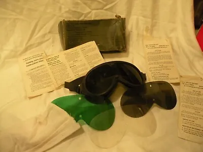 Vintage Military American Optical Goggles Ballistic Protection • $29.99