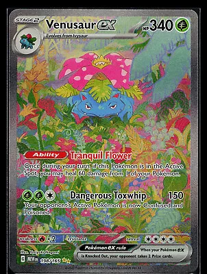 Pokemon Card - Venusaur Ex Scarlet And Violet 151 198/165 Special Illustration • $38.99