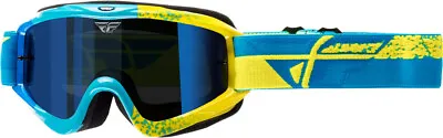 Fly Racing 2018 Zone Composite MX Off Road Goggles Blue/Hi-Vis With Blue Lens • $19.99