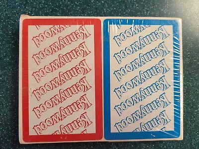 Vintage Kennywood Park Plastic Coated Playing Cards 2 Pack (New In Package) • $29.95