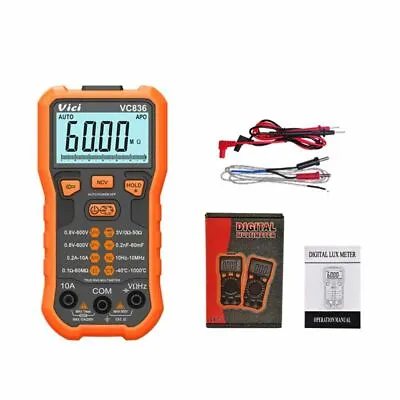 New!!! VC836 Digital Multimeter True RMS DMM AV/DV/AC/DC/F/C/R/℃ Tester Meter • $26.39